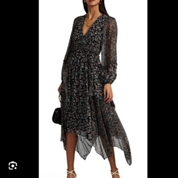 Ulla Johnson Dresses & Skirts - Ulla Johnson x Barneys NY Floral Silk Maxi Long Sleeve Party Cocktail Sz 8